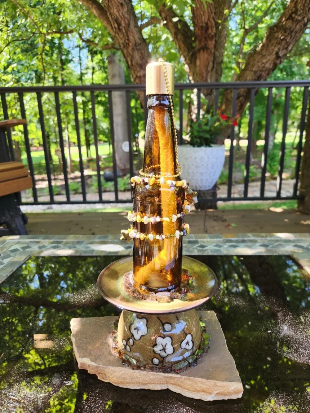 Handmade upcycled tiki